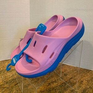 Hoka U ORA Recovery 3 Slip-On Slides Cyclamen/Coastal Sky Women's 11/Men’s 9